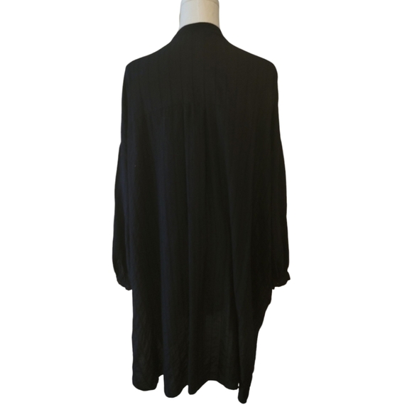 Zara Black Oversized Shirt Dress Size Small-Medium - Picture 3 of 4